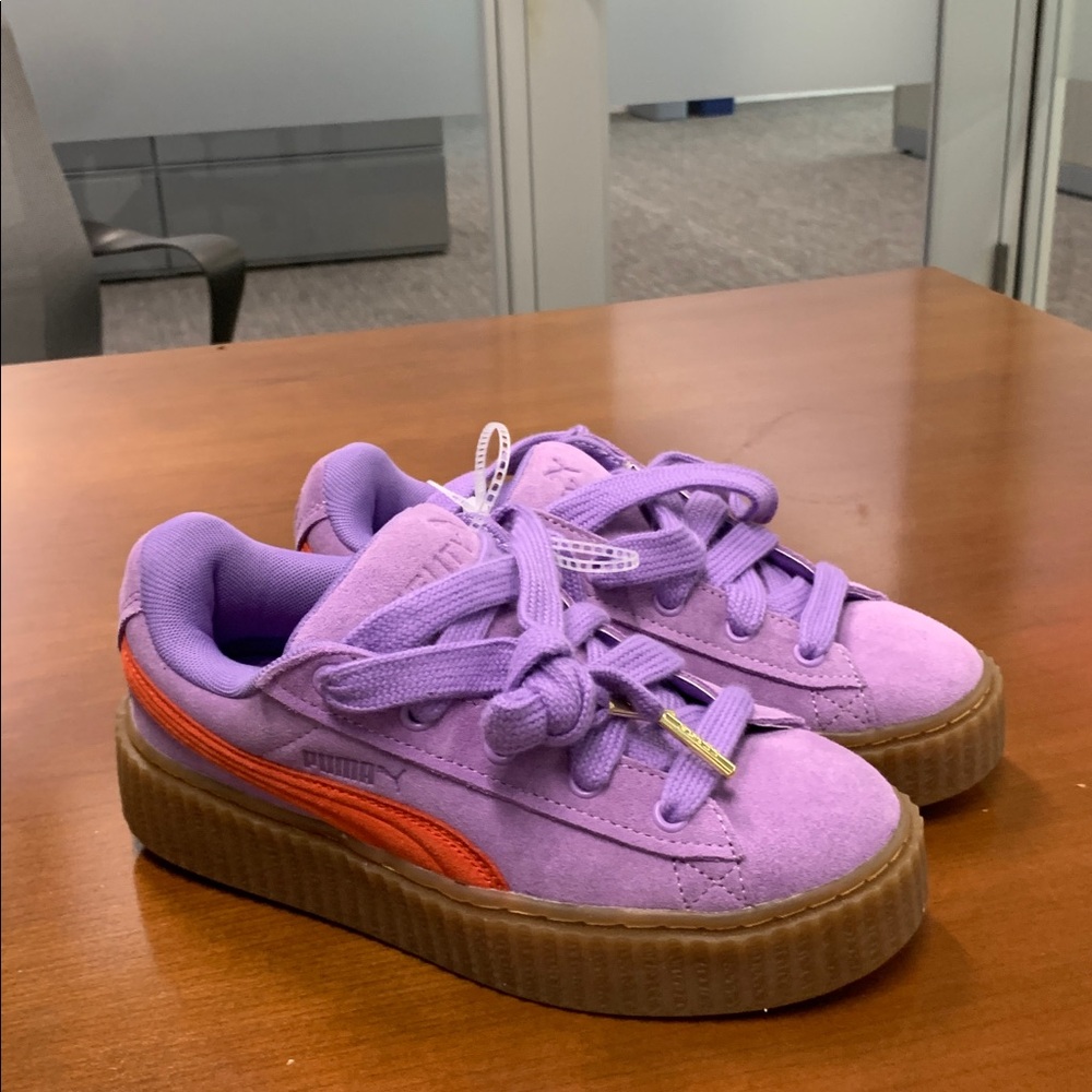 PUMA Creepers Rihanna Fenty Suede Sneakers purple Big Girls 4.5